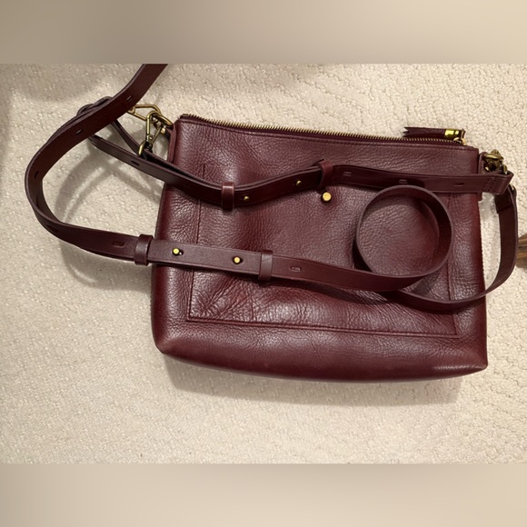 Madewell Burgundy Leather Shoulder Bag - Picture 8 of 8